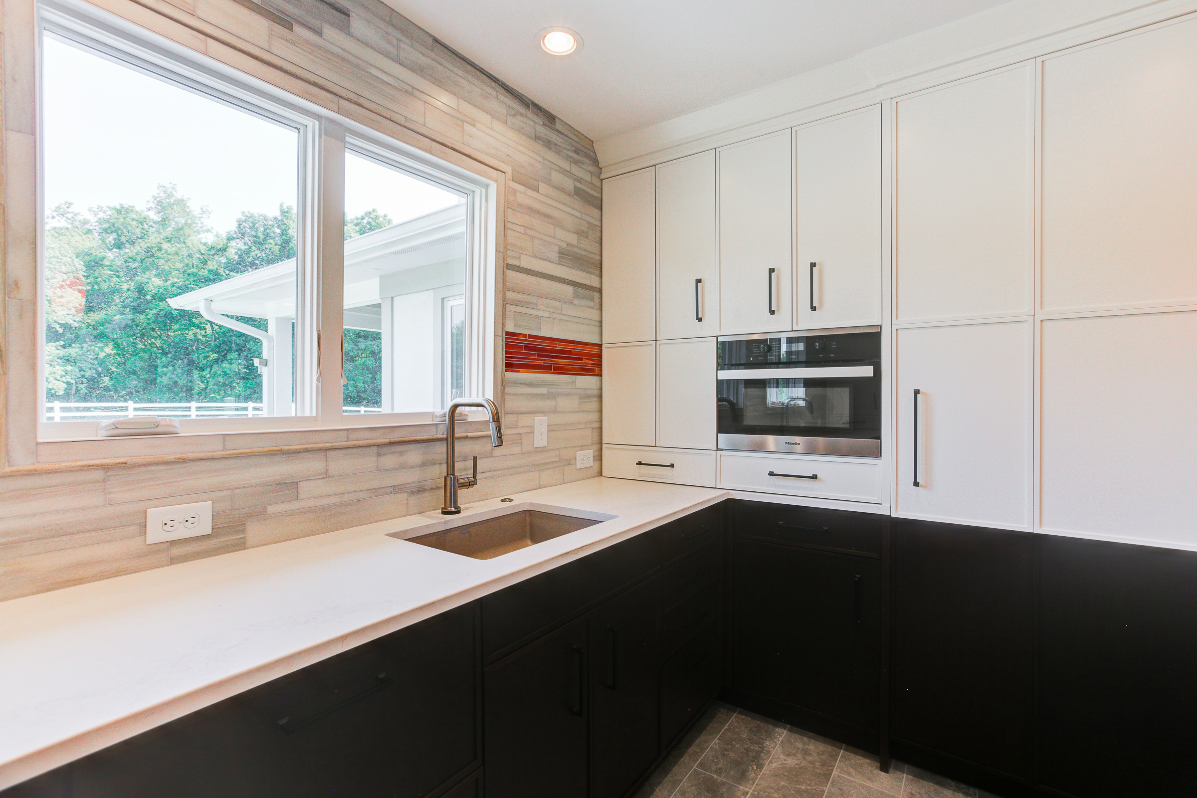 A recently completed kitchen